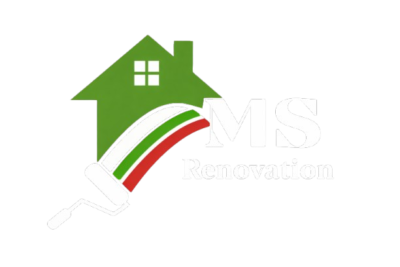 Logo MS Rénovation Blanc